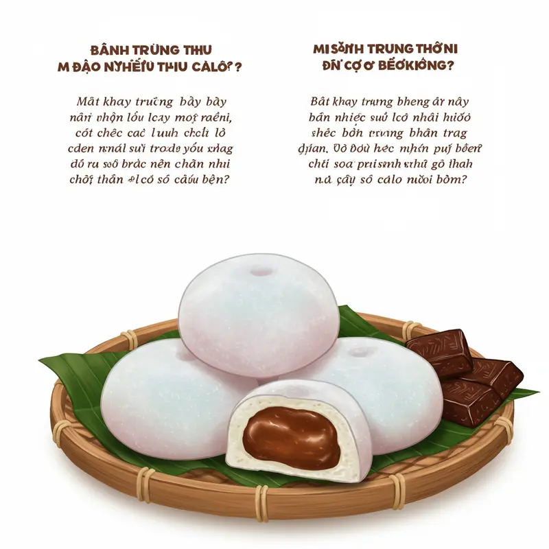 Bánh trung thu mochi với lớp vỏ dẻo mềm và nhân đa dạng hiện đại.