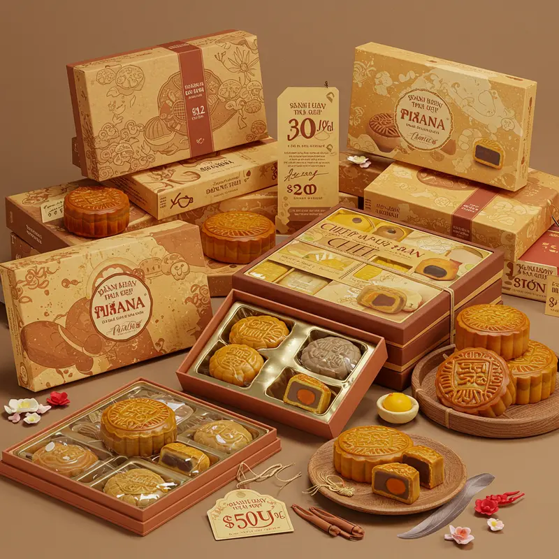 Bánh Trung Thu nhân hiện đại đa dạng với nhiều loại nhân sáng tạo.