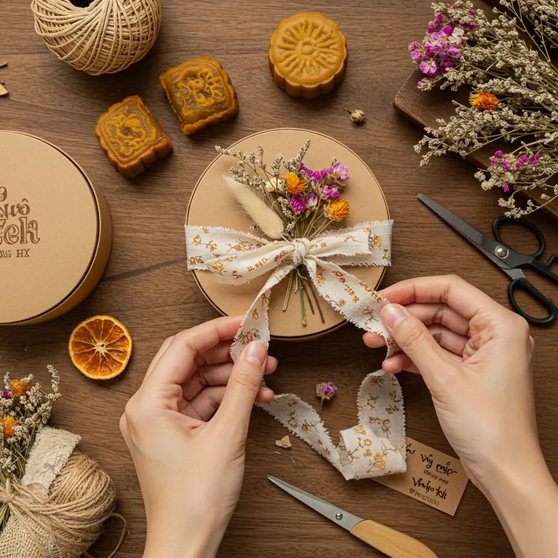 Các phong cách trang trí hộp bánh Trung Thu đa dạng từ truyền thống đến hiện đại.