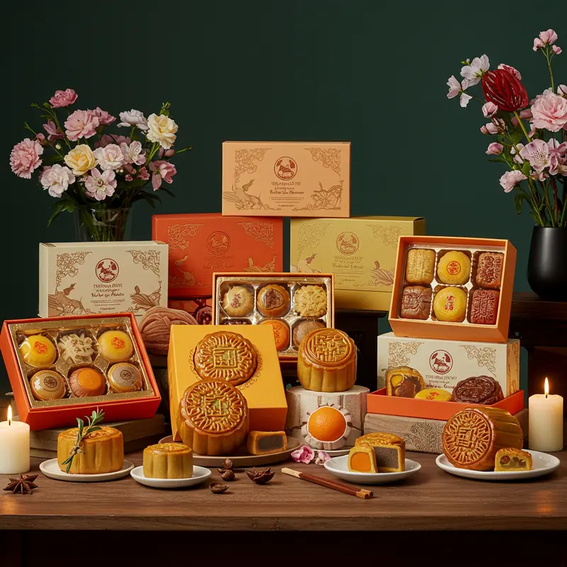 Bánh Trung Thu handmade được chế biến tỉ mỉ từ nguyên liệu thượng hạng.