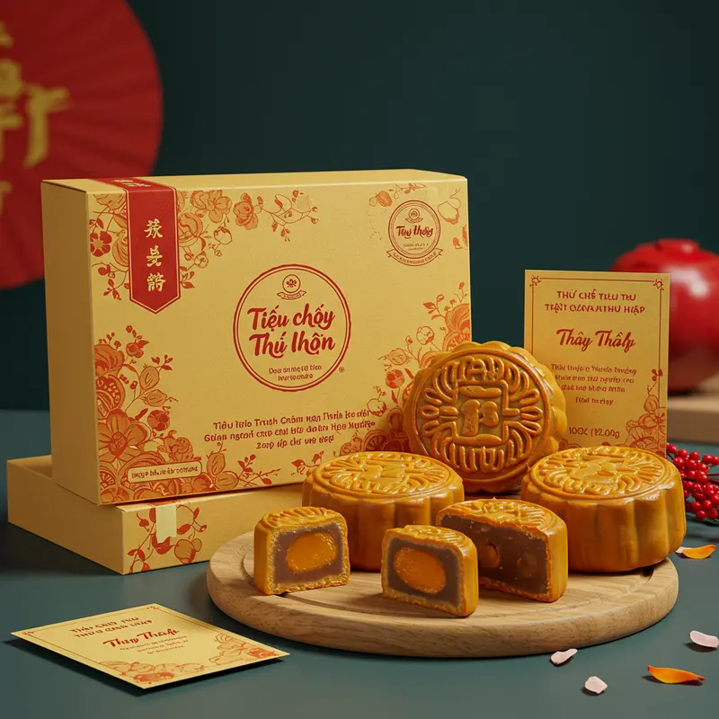 Không khí trao tặng bánh Trung thu ấm áp trong doanh nghiệp.