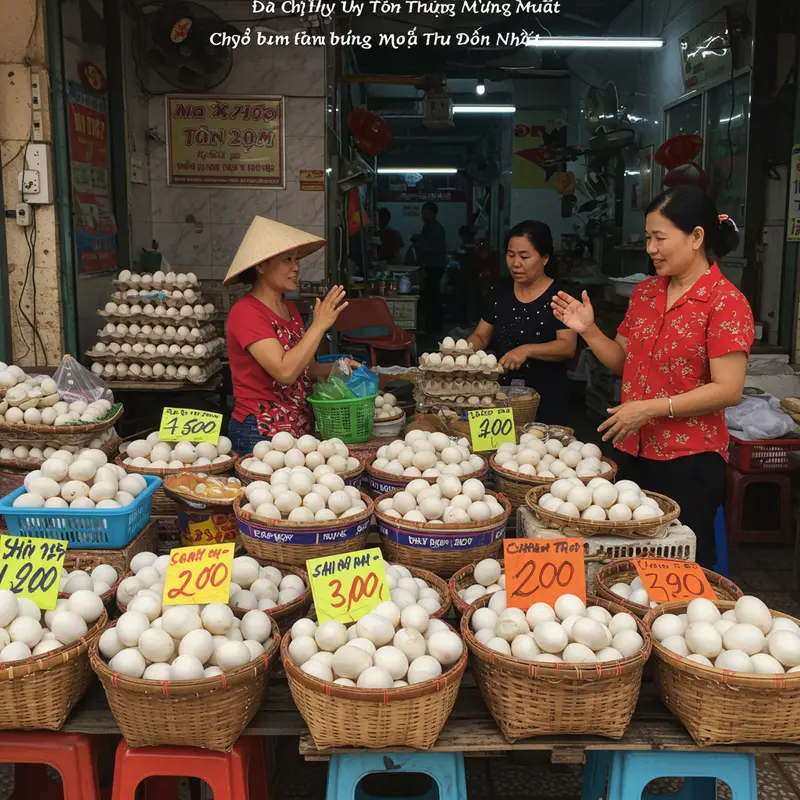 Trứng muối với lòng đỏ cam đặc trưng – nguyên liệu quan trọng cho bánh Trung Thu