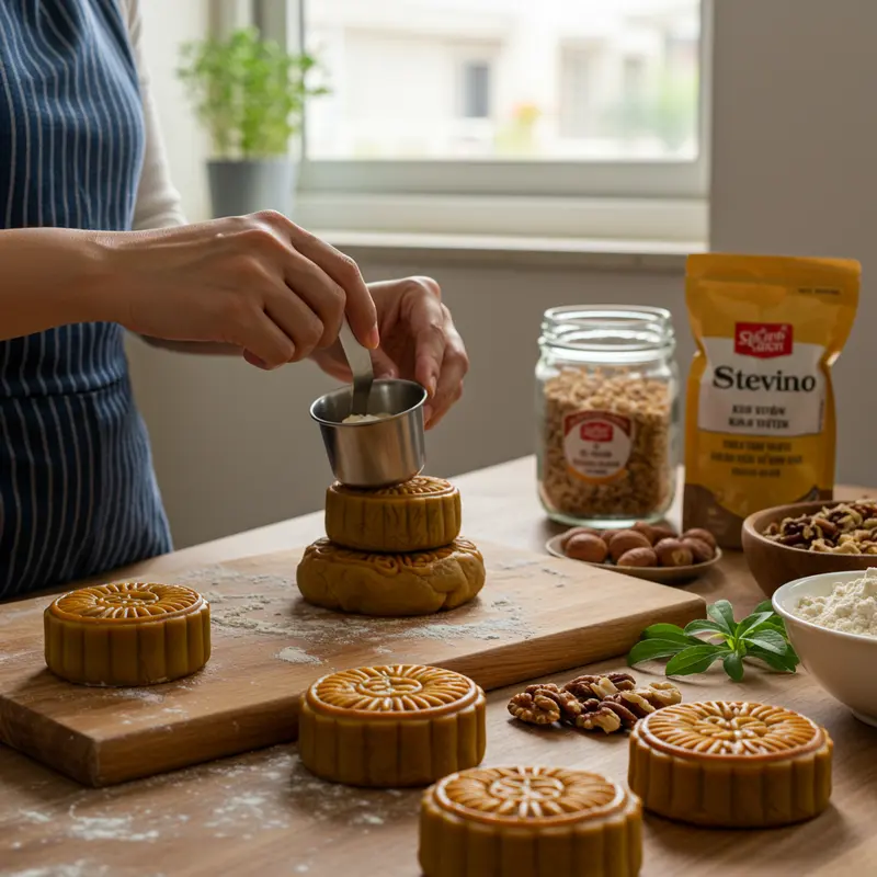 Người tiểu đường cẩn thận xem nhãn thành phần trước khi chọn bánh Trung Thu.