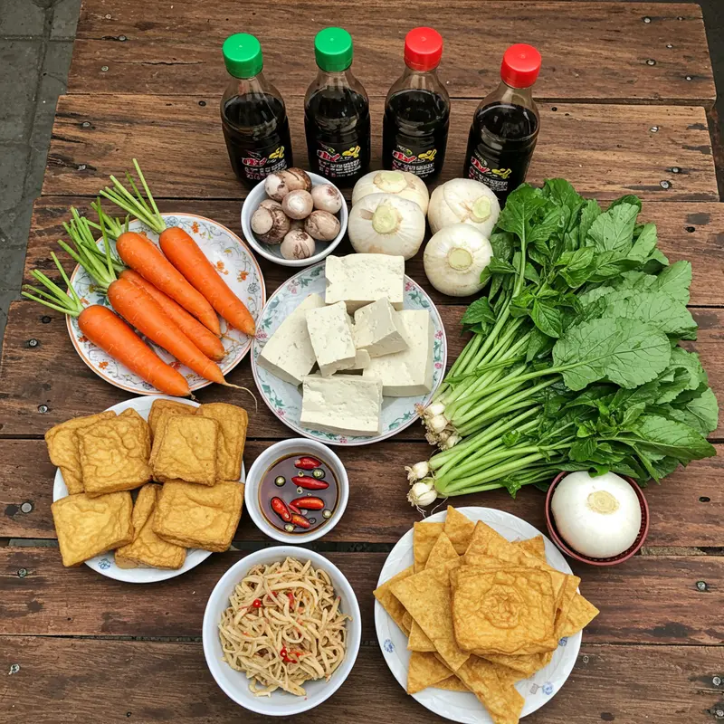 Bữa cơm chay quây quần gia đình ngày Tết