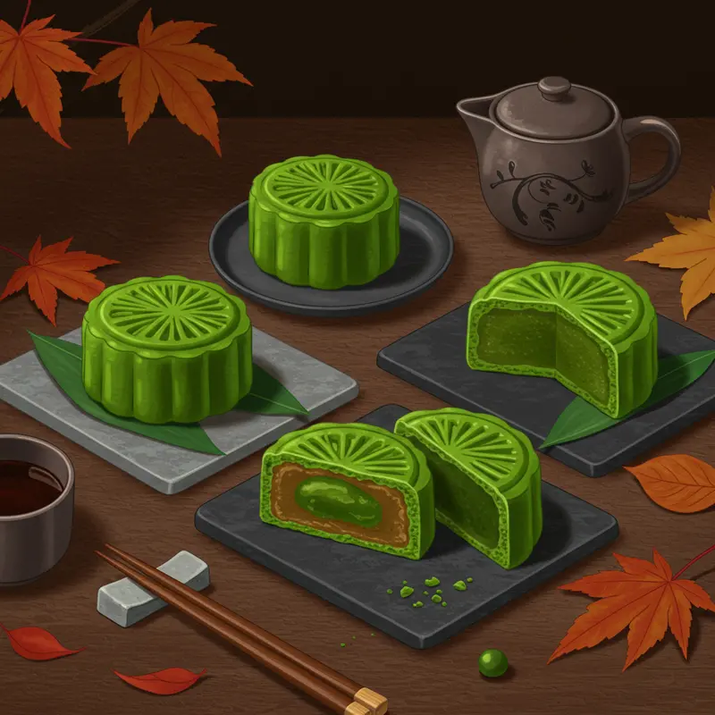Bánh trung thu truyền thống: vỏ nướng và vỏ dẻo tinh tế.