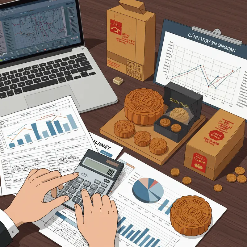 Không khí trao tặng bánh Trung thu ấm áp trong doanh nghiệp.