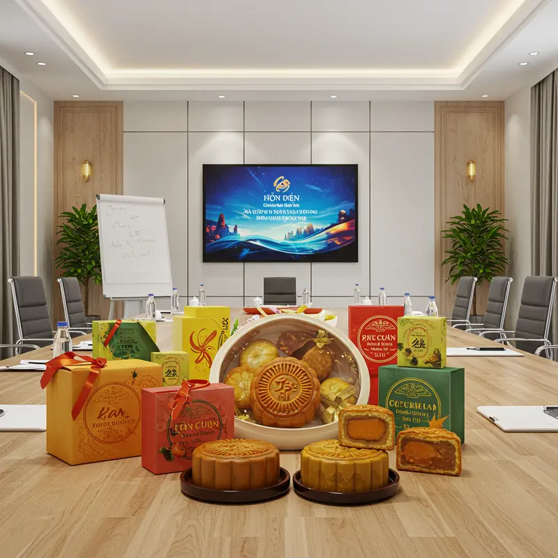 Hộp bánh Trung Thu sang trọng mang đậm giá trị truyền thống và ý nghĩa tri ân.