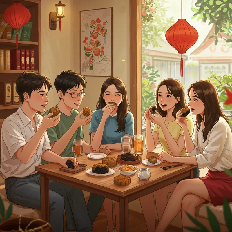 Bánh trung thu lava với lớp nhân chảy hấp dẫn, biểu tượng của sự sáng tạo hiện đại.