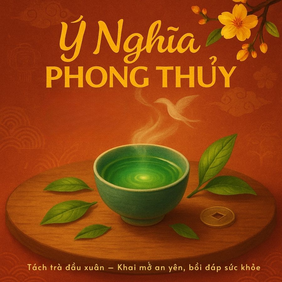ý nghĩa phong thuỷ và sức khoẻ của chén trà đầu xuân