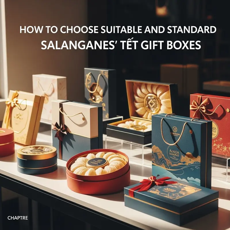 Hộp quà yến sào vị trí trung tâm giữa không gian Tết truyền thống sang trọng.