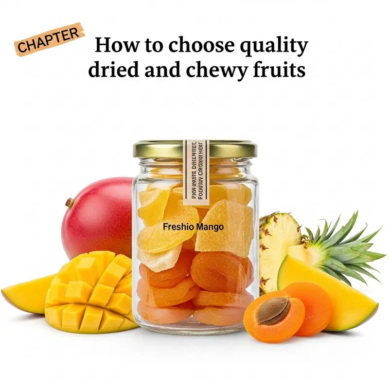 Bàn tiệc ngày Tết với đĩa trái cây sấy dẻo, khô hấp dẫn bên tách trà.