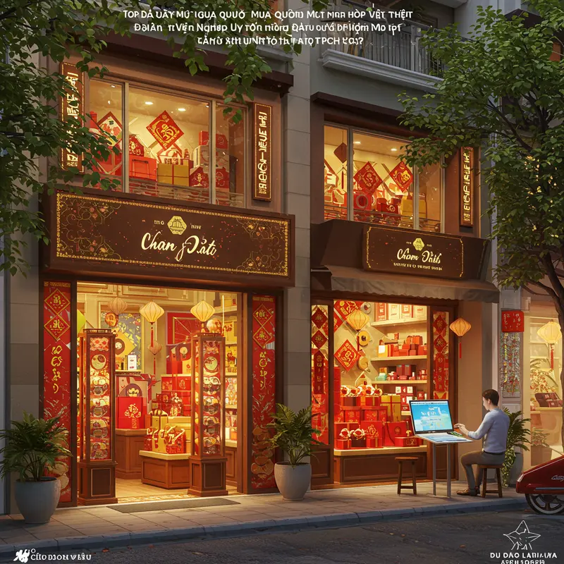 Bộ hộp quà Tết doanh nghiệp sang trọng, phù hợp nhiều đối tượng.