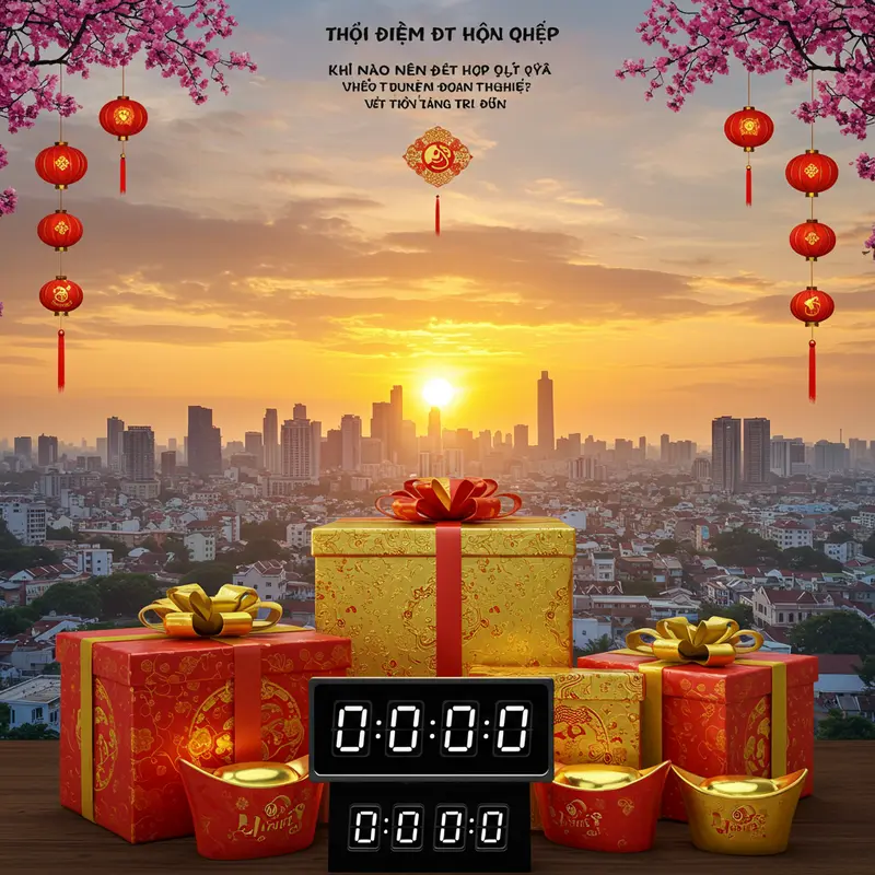 Nhà quản lý doanh nghiệp tìm hiểu hộp quà Tết và lên kế hoạch đặt hàng.