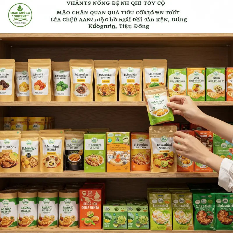 Giỏ quà Tết hữu cơ bày trí sang trọng với các sản phẩm tự nhiên, giàu dinh dưỡng.