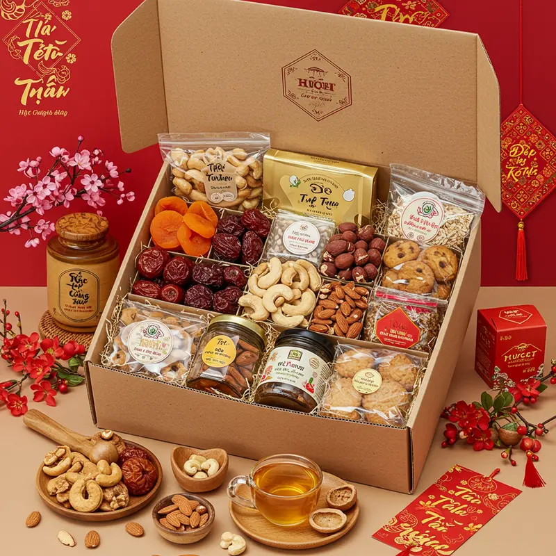 Hộp quà Tết hữu cơ đang là lựa chọn mới của doanh nghiệp hiện đại.