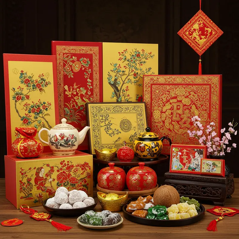 Không khí trao gửi quà Tết truyền thống tại doanh nghiệp du lịch.