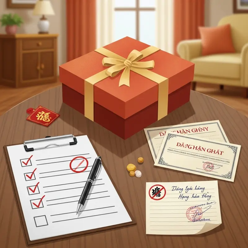 Bố mẹ hạnh phúc khi nhận hộp quà Tết sức khỏe từ con cháu.
