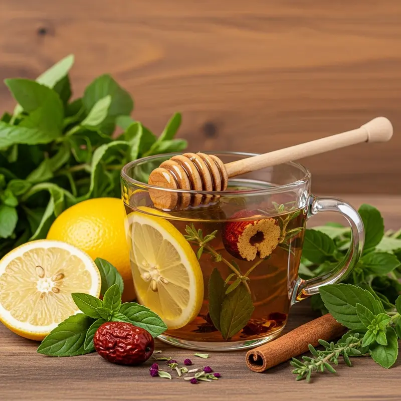 Các loại thảo mộc tiêu biểu được lựa chọn kỹ càng cho tách trà ngon.