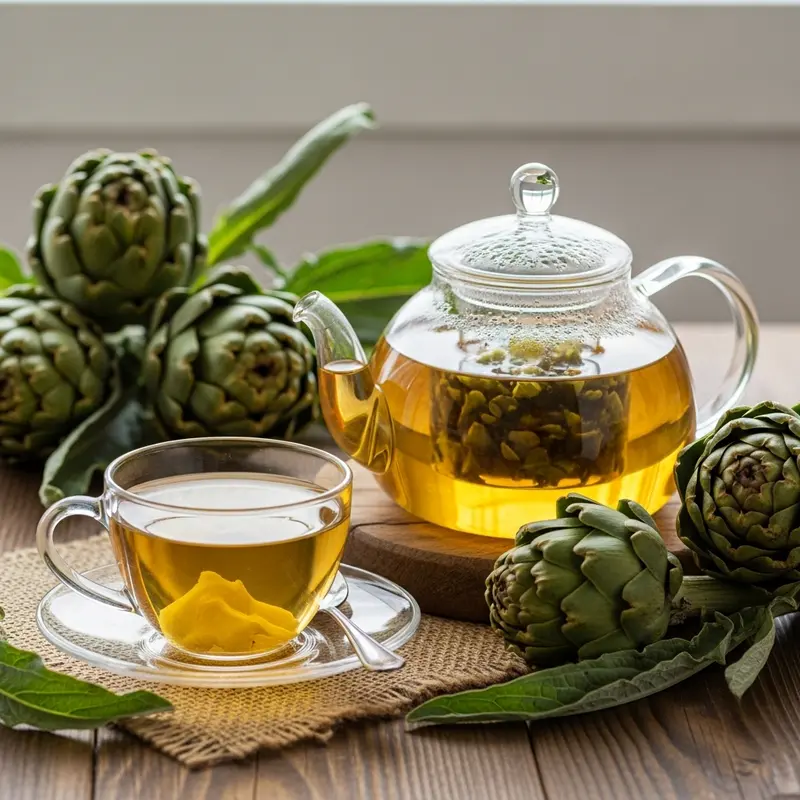 Hộp quà Tết sang trọng với trà hoa cúc và trà Atiso.