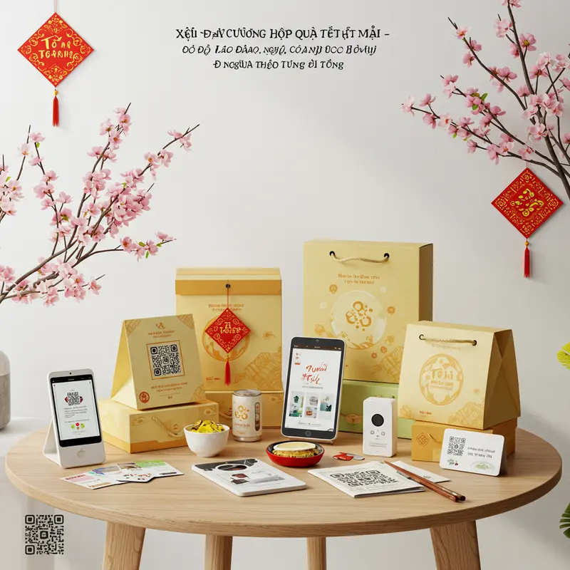 Hộp quà Tết là cầu nối gắn kết quan hệ doanh nghiệp.