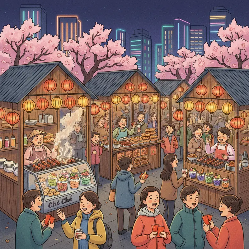 Bữa cơm sum vầy nhiều thế hệ với các món Tết truyền thống Nam Bộ.