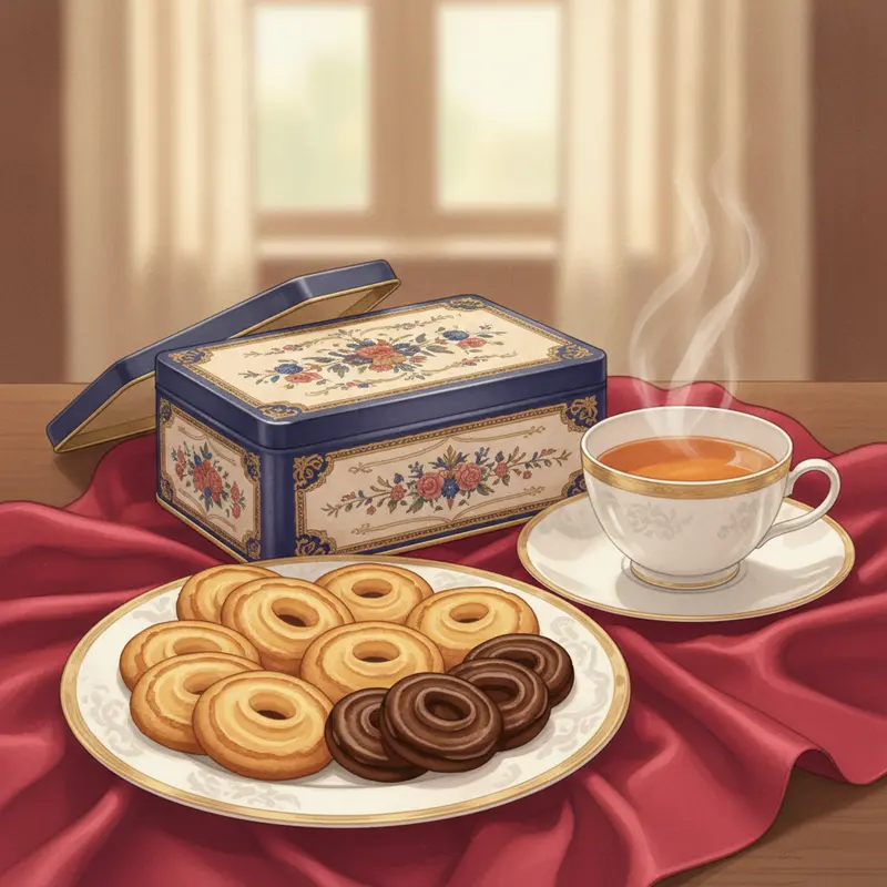 Giỏ quà Tết hiện đại với bánh kẹo nhập khẩu đa dạng.