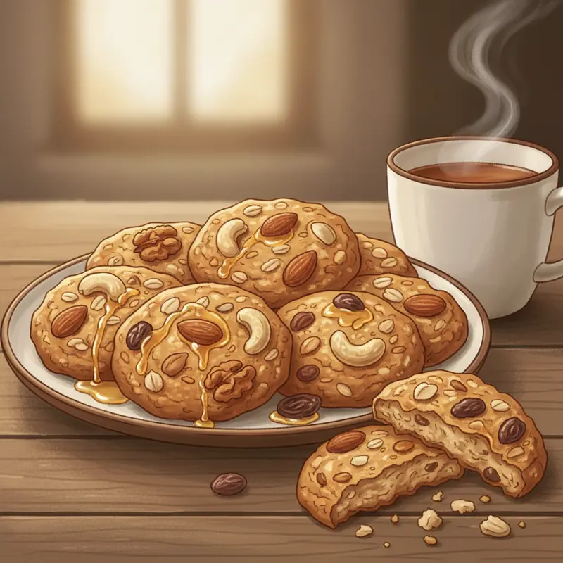 Bàn trà Tết hiện đại với các loại bánh healthy đa dạng và đẹp mắt.