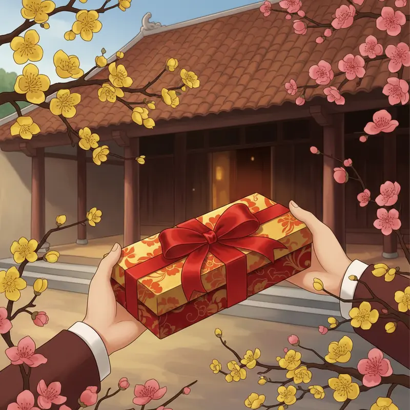 Không gian ngày Tết mang ý nghĩa sum vầy, là dịp gửi gắm tấm lòng qua món quà.