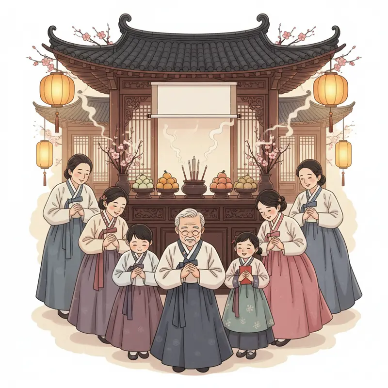 Không khí gia đình sum vầy và trang trí truyền thống dịp Tết Âm lịch.