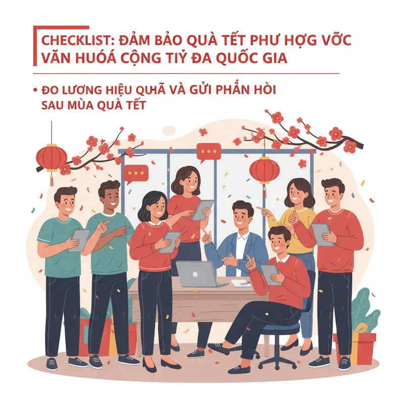 Buổi thảo luận về các yếu tố văn hóa ảnh hưởng đến quà tặng Tết trong môi trường đa quốc gia.