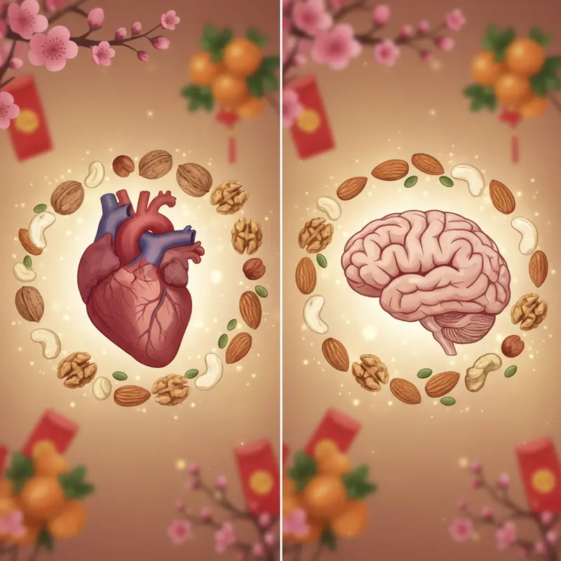 Các loại hạt dinh dưỡng dồi dào vitamin trong mâm Tết truyền thống.