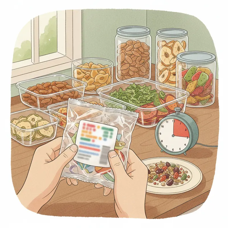 So sánh giữa mứt bánh truyền thống và món ăn vặt healthy.