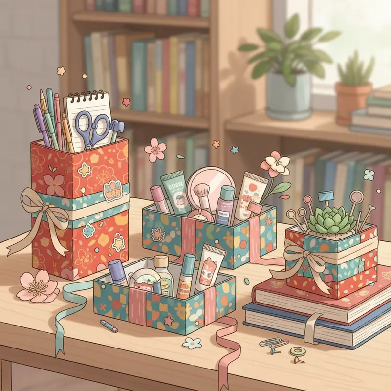 Nhiều lợi ích từ việc tái sử dụng hộp quà Tết trong gia đình và môi trường.