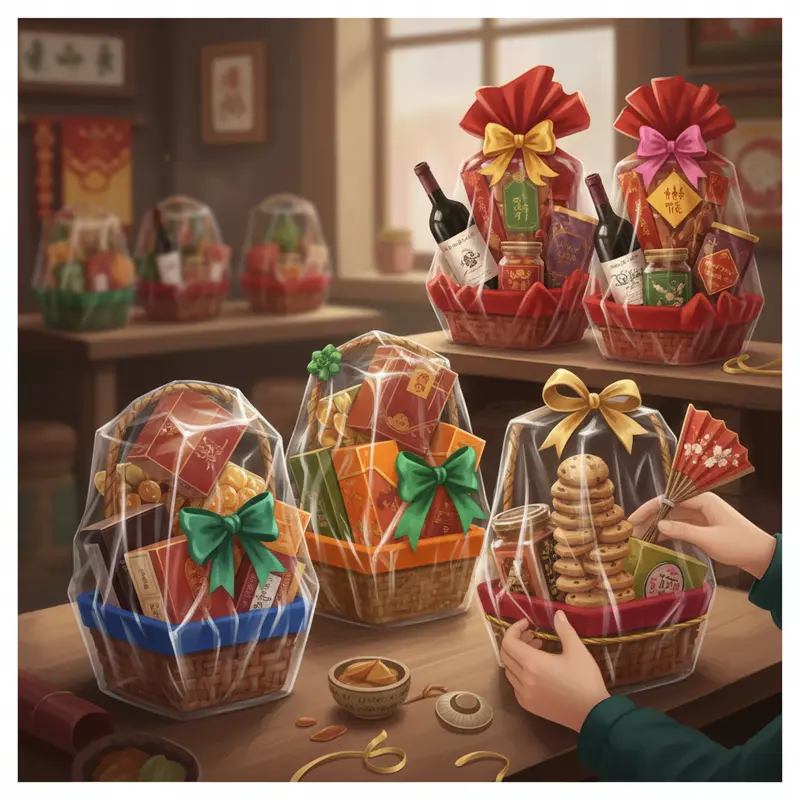 Các sản phẩm tuyển chọn cho giỏ quà Tết sang trọng.
