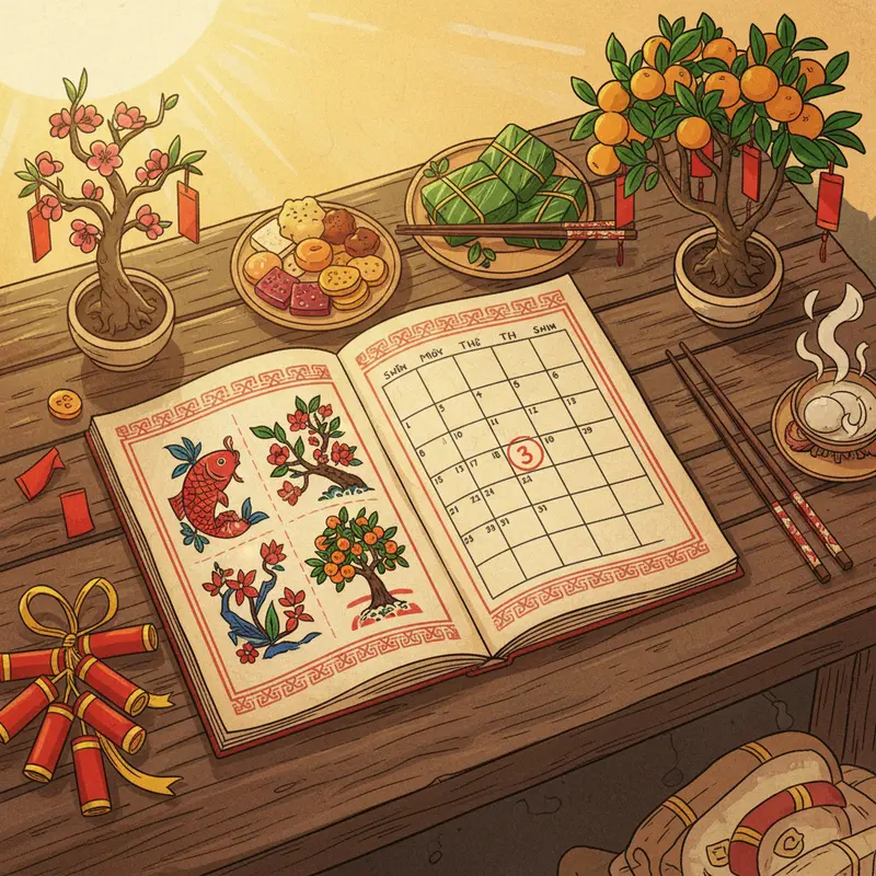 Gia đình Việt chuẩn bị mâm cúng hóa vàng trong không khí Tết sum vầy.