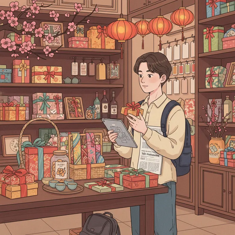 Không gian ngày Tết mang ý nghĩa sum vầy, là dịp gửi gắm tấm lòng qua món quà.