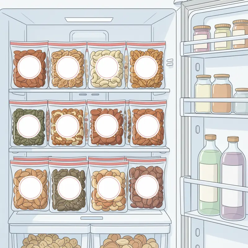 Các loại hạt dinh dưỡng tươi mới, đa dạng sắc màu.