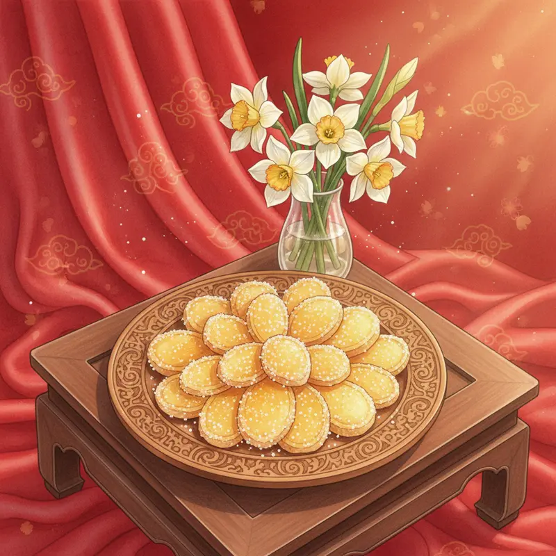 Mứt dừa trắng ngần, tượng trưng cho đoàn viên gia đình dịp Tết.