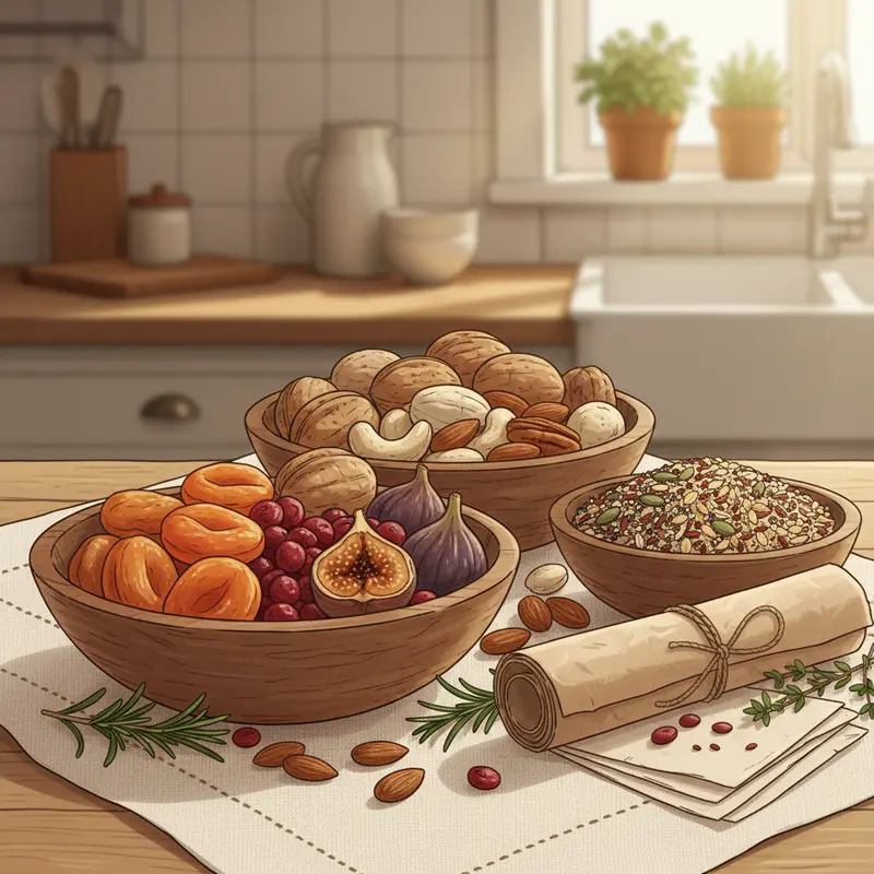 Nguyên liệu sạch và tự nhiên là nền tảng của quà Tết healthy chất lượng.