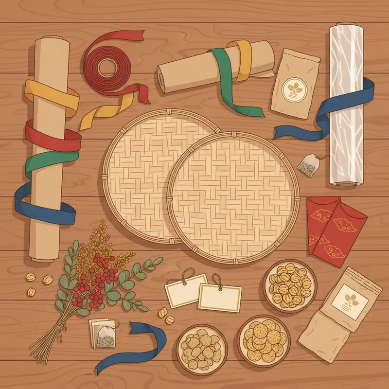 Giỏ quà Tết handmade mang đậm tình cảm và dấu ấn cá nhân.