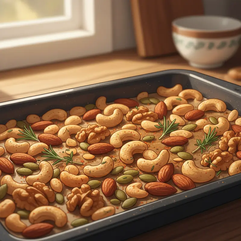 Các loại hạt phổ biến nhiều dinh dưỡng từ hộp quà Tết.