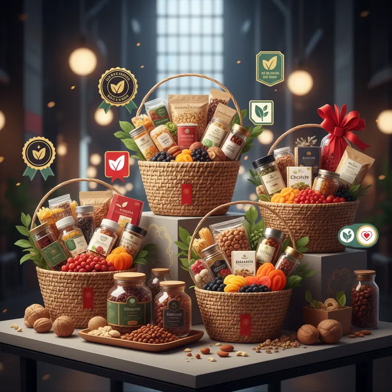 Các loại thực phẩm phù hợp cho người ăn chay và ăn kiêng, bày trí khoa học.