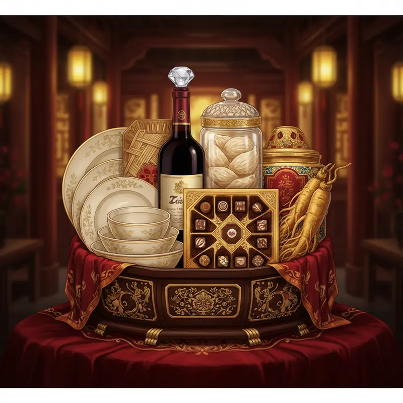 Giỏ quà Tết truyền thống mang đậm ý nghĩa đoàn viên và chúc phúc.