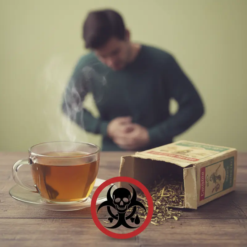 Hình ảnh trà thảo mộc được bảo quản đúng cách trong lọ thủy tinh và môi trường khô ráo.