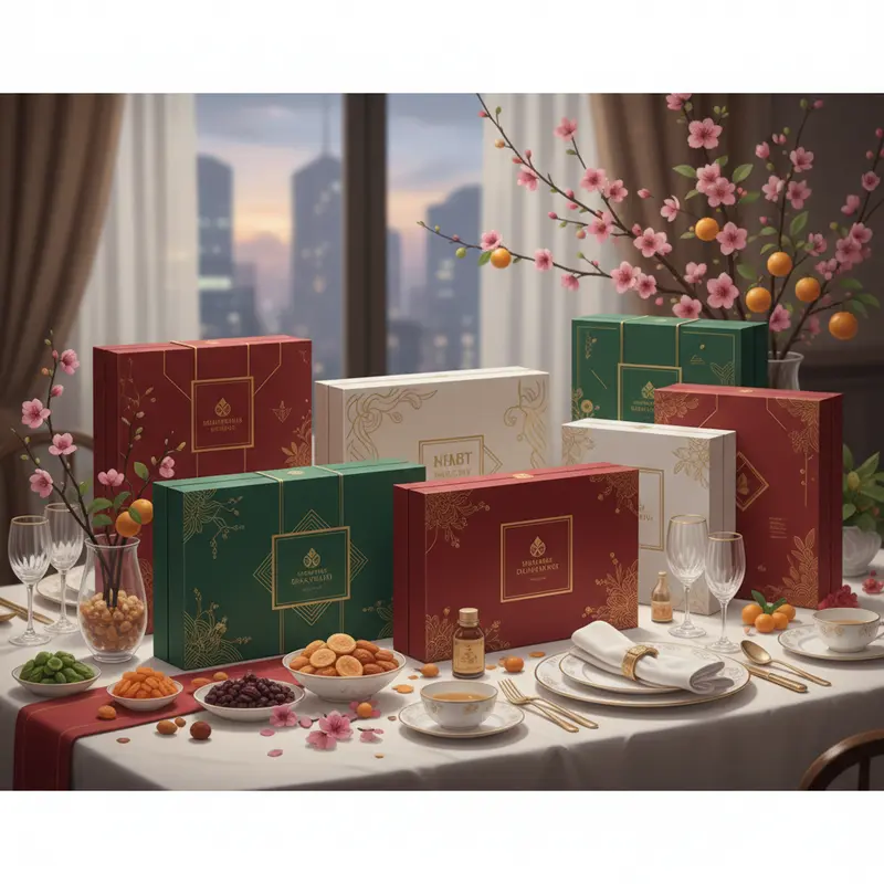 Hộp quà Tết healthy nhập khẩu với thành phần dinh dưỡng đa dạng, được kiểm định nghiêm ngặt.