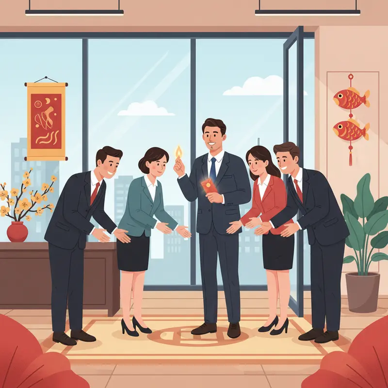 Gia đình Việt niềm nở đón khách xông đất đầu năm mới.