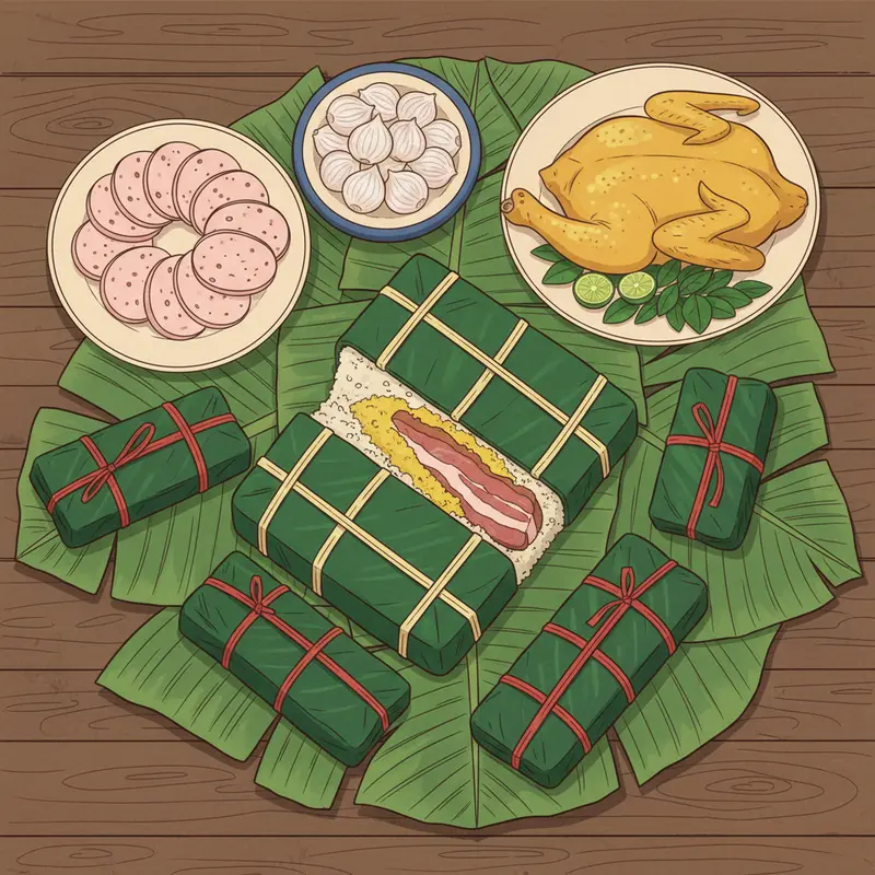 Mâm cúng ông Công ông Táo với cá chép vàng chuẩn bị tiễn về trời.