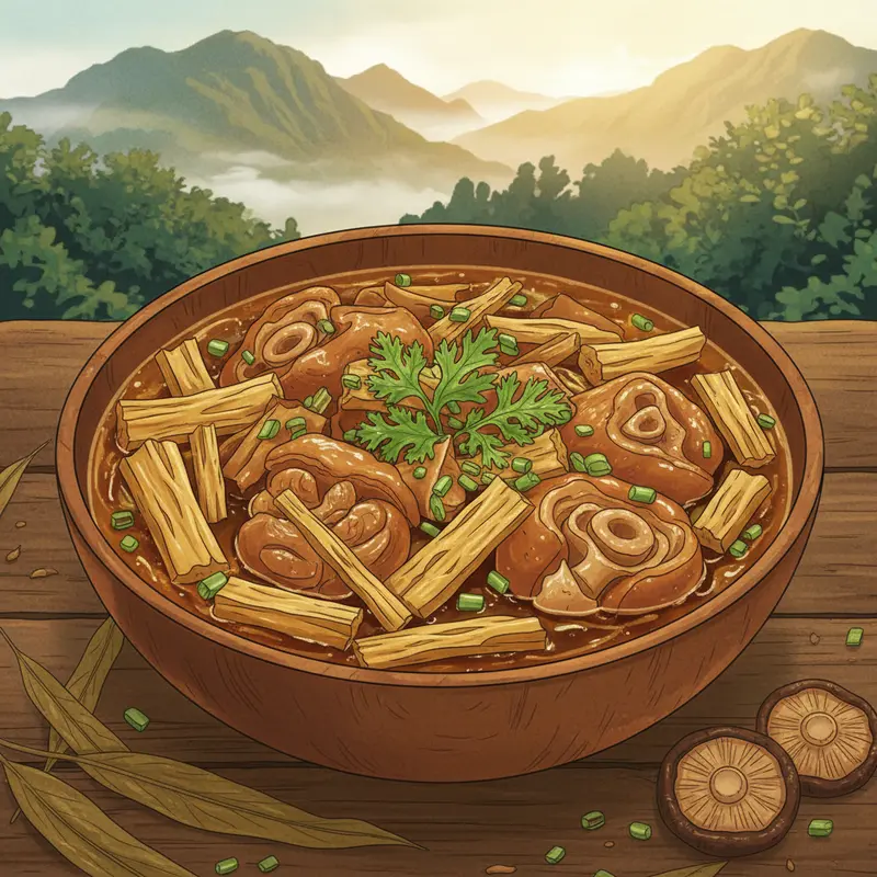 Bánh Chưng xanh với nhân thịt mỡ đậu xanh vàng óng.