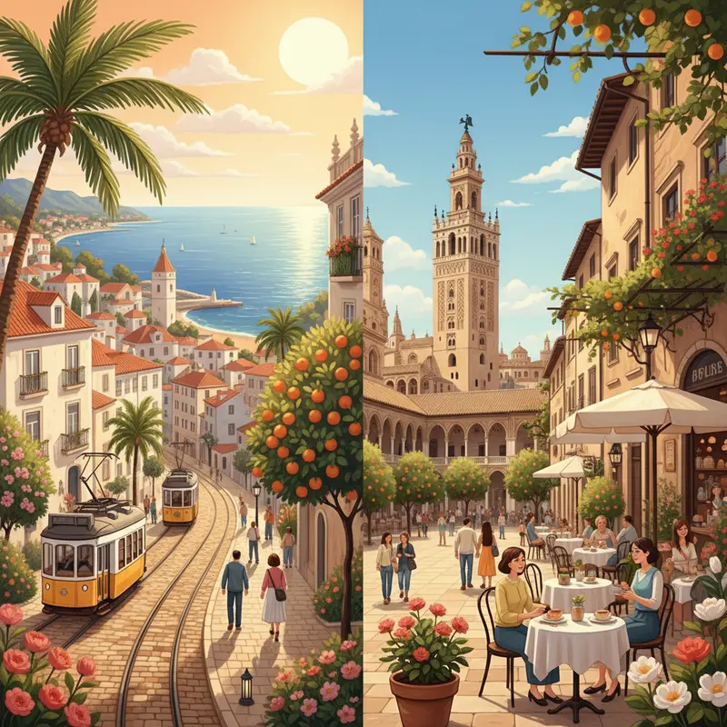 Hình ảnh tổng hợp các điểm đến Châu Âu mùa xuân với nắng ấm và kiến trúc đẹp.