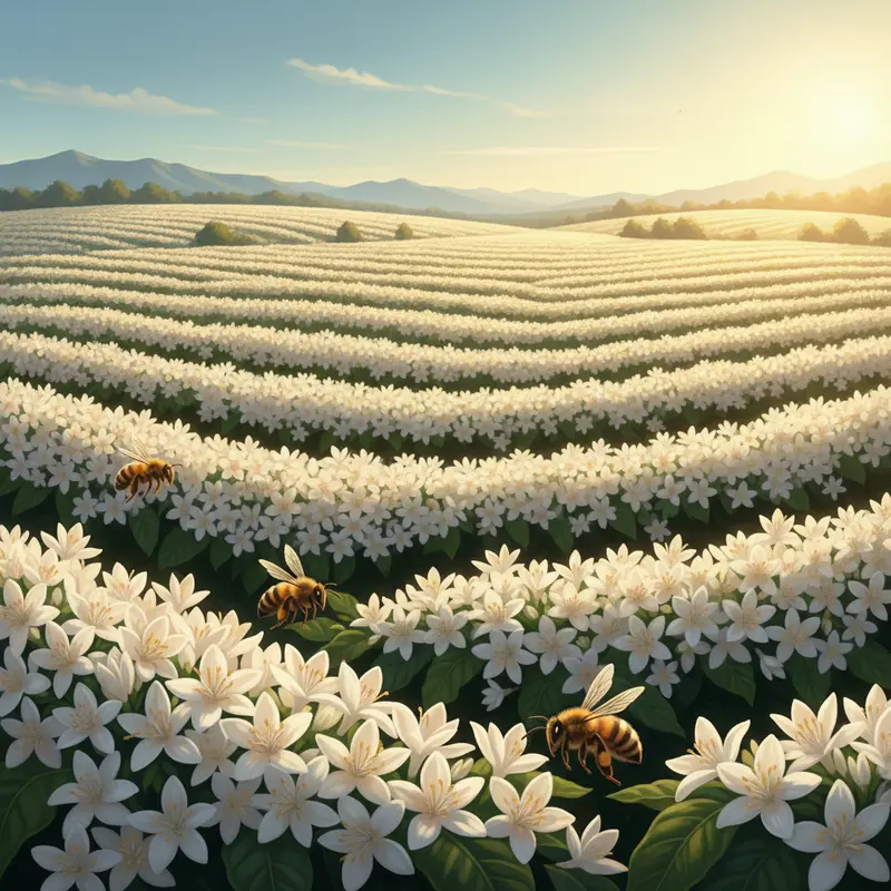 Cung đường đất đỏ bazan dưới nắng xuân rực rỡ.